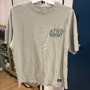 Pull&Bear Light Gray Short Sleeve Tee